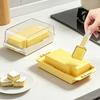 Прозрачный контейнер для хранения масла с крышкой и регулируемой ложкой-дозатором, маслохранитель для кухонного холодильника