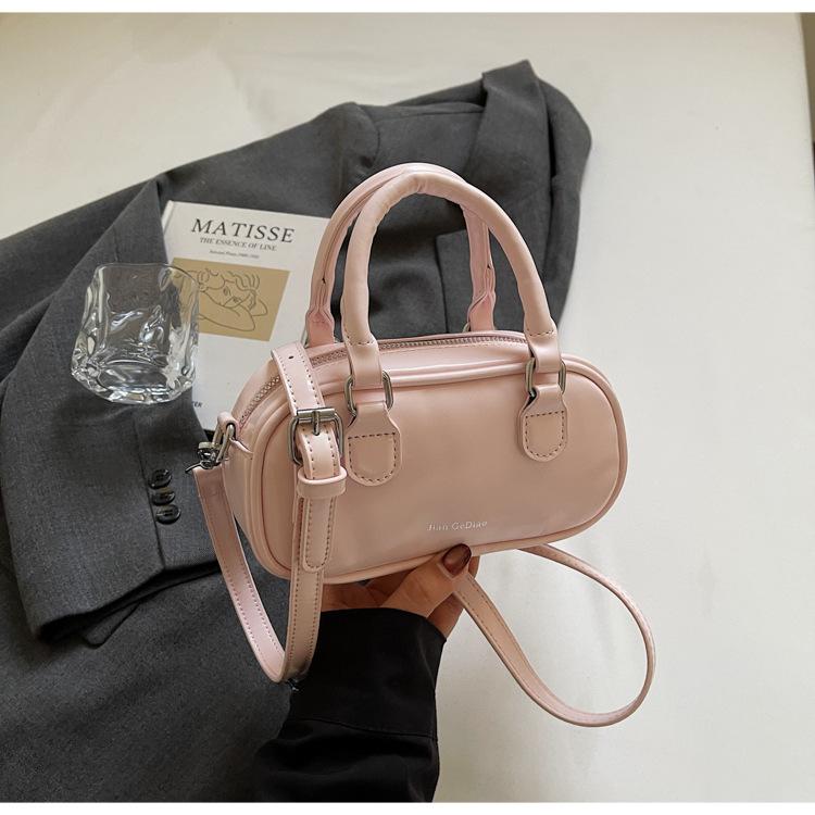 Бостонская портативная маленькая квадратная сумка женская 2025 новая корейская версия нежная сумка на плечо ретро мода сумка-мессенджер для поездок на работу