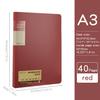 Thickened Light Retro Color A3 Document Folder Multi-color Matte Office Student 8K Large Portfolio Sketch Folder for Drawings