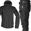Men's Waterproof Jacket Winter Outdoor Snow Softshell Warm Suit Warm Jacket + Warm Pants 2 Piece Set