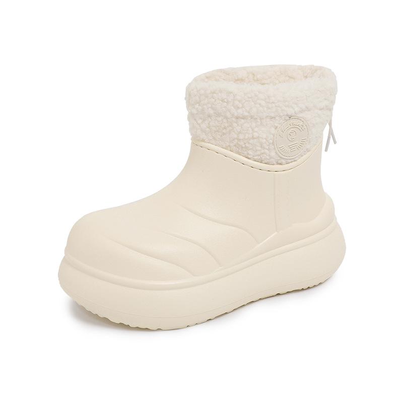 Женские зимние теплые водонепроницаемые ботинки большого размера на мягкой подошве с мехом, нескользящие ботильоны, водонепроницаемые хлопковые ботинки для активного отдыха