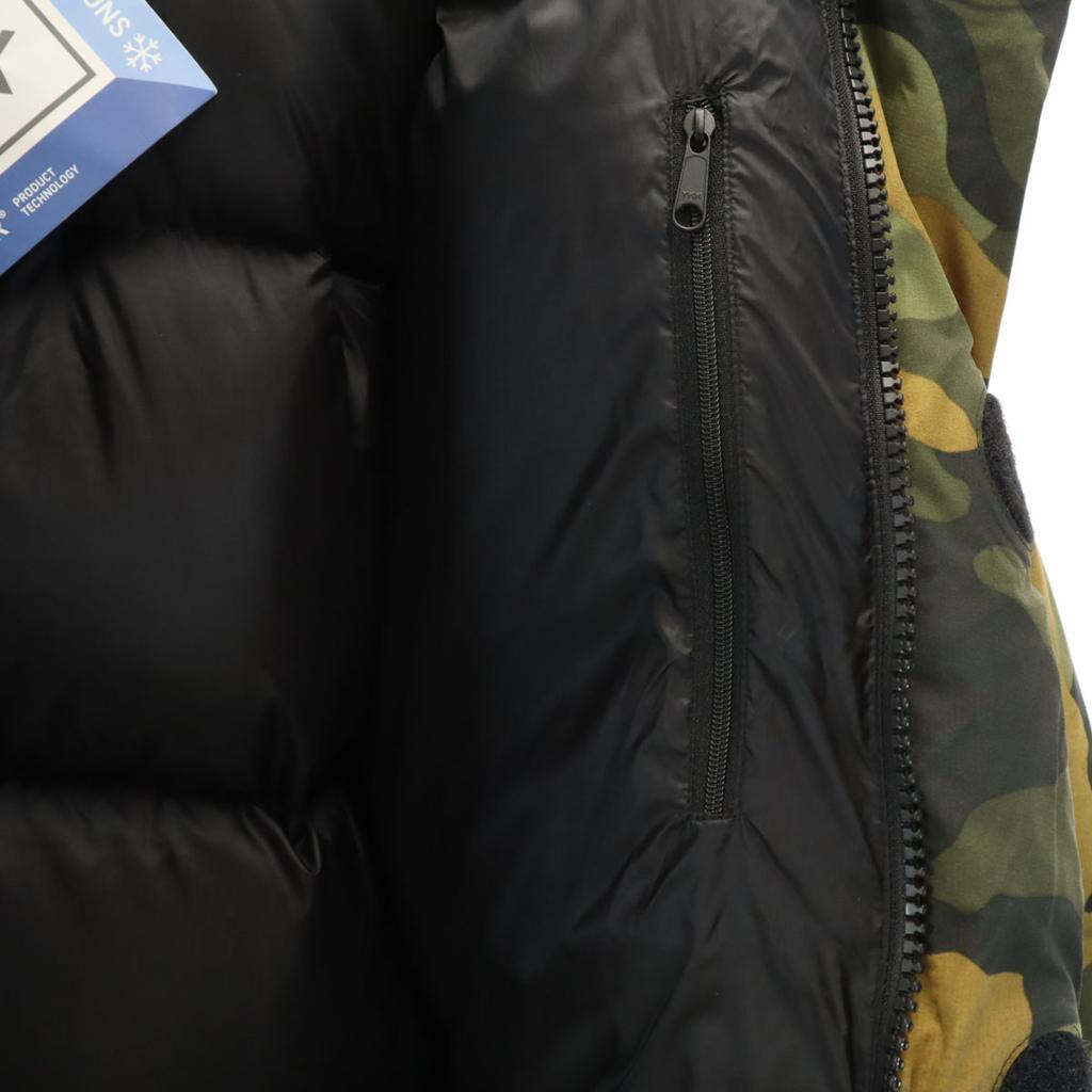 Unused THE NORTH FACE Camouflage Novelty Windstopper Brooks Range Light Down Parka Men's Used
