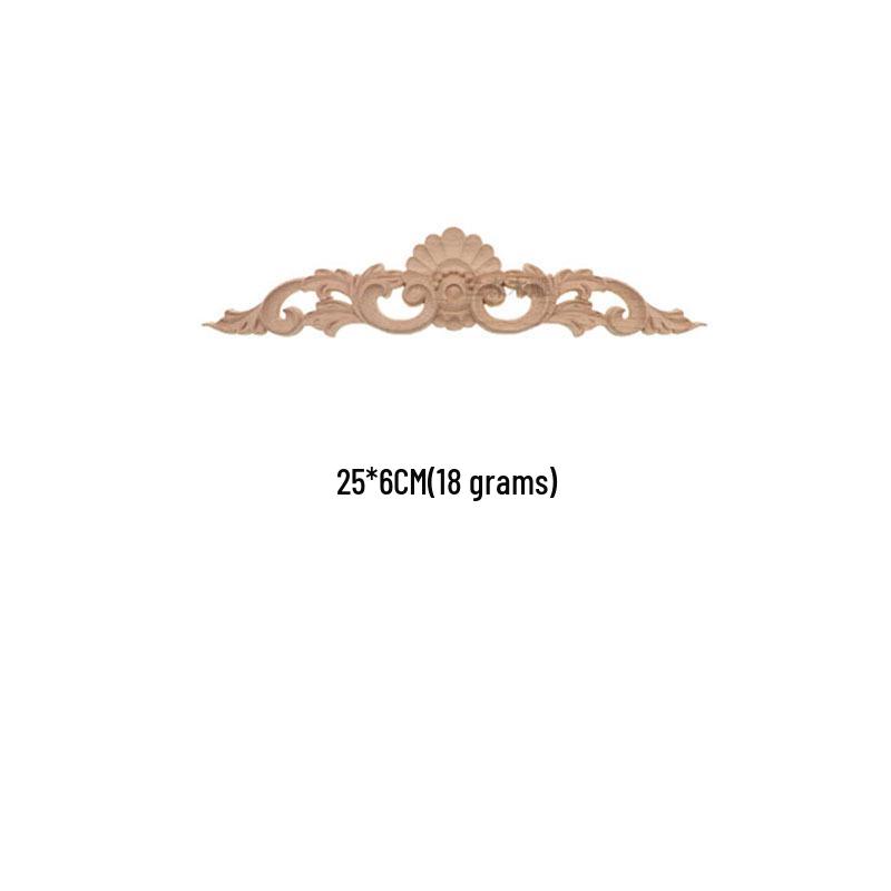 European Solid Wood Carved Floral Applique for Furniture and Doors