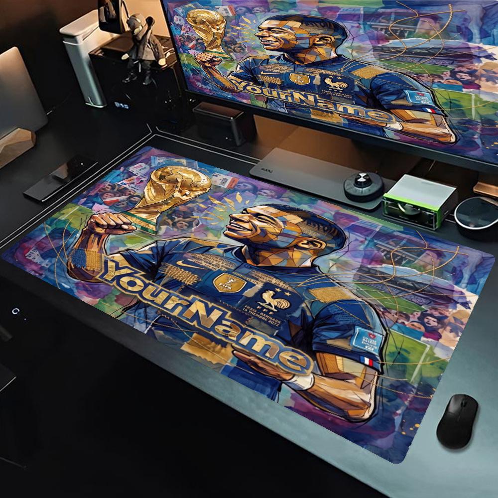 Mbappe Personalized Name Mouse Pad Gaming Laptop Mouse Pad Office Mouse Mats Nonslip Rubber Bottom Perfect For Office Laptop Gaming Setup