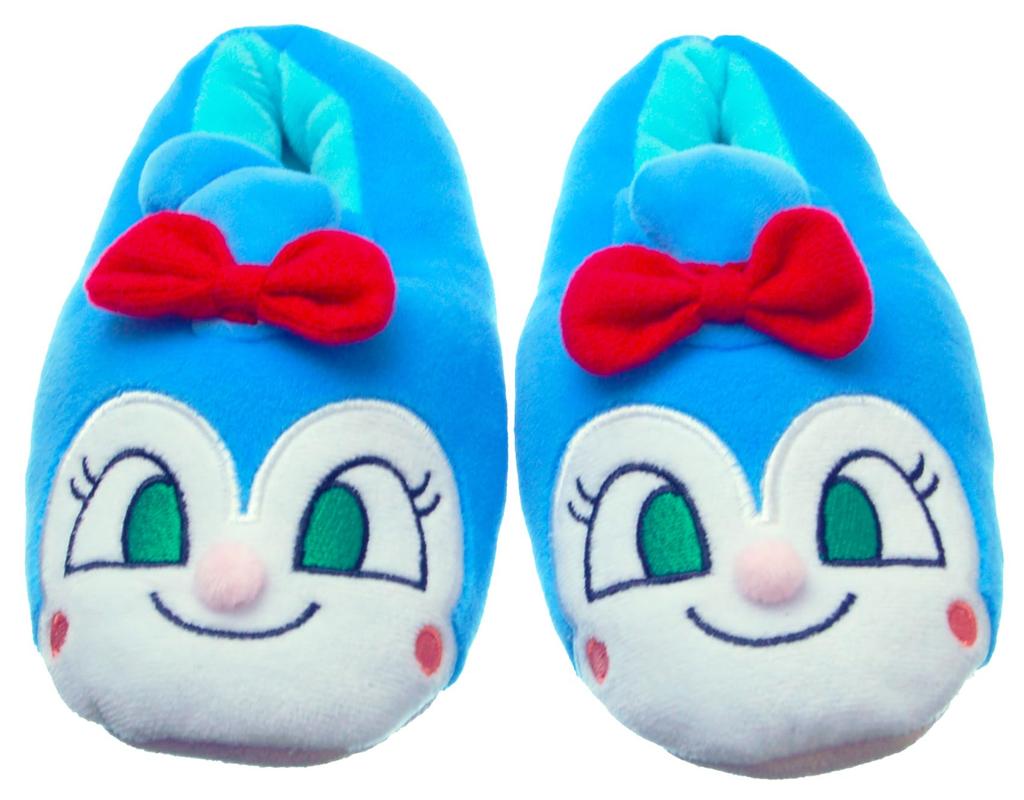 Mochimochi Room Sizes Room Indoor Perfect As a Gift [Slippers] [Nippon Kokin-chan Shoes, Blue, 14cm-16cm, 240239, Shoes, Slippers, Use,