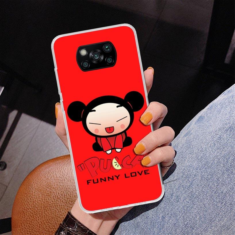 Cute Cartoon Pucca Garu Phone Case For Xiaomi Poco X7 X6 X5 Pro F7 Ultra Redmi 15C 15 13C 13 12C 12 10 10A 10C 9 9A 9C 9T Cover