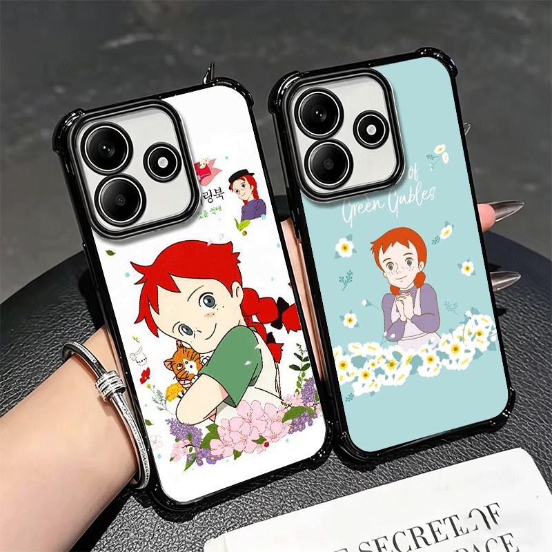 Чехол для телефона Anne Of Green Gables Shirley Plating для Xiaomi Redmi Note 14 15 Pro Plus 13 12 11 11S 11T 10 9S 9 5G Противоударный Airab