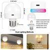 Rechargeable Light Bulbs with Remote Control E26/E27 Screw Mouth Atmosphere Light Bulb Timeable RGB Dimmable Magnetic Attraction