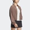 Adidas Future Of Tech Shirt Jacket With Solid Color Logo Women Jackets Rock-Layer-Deep-Earth-Brown HY2830
