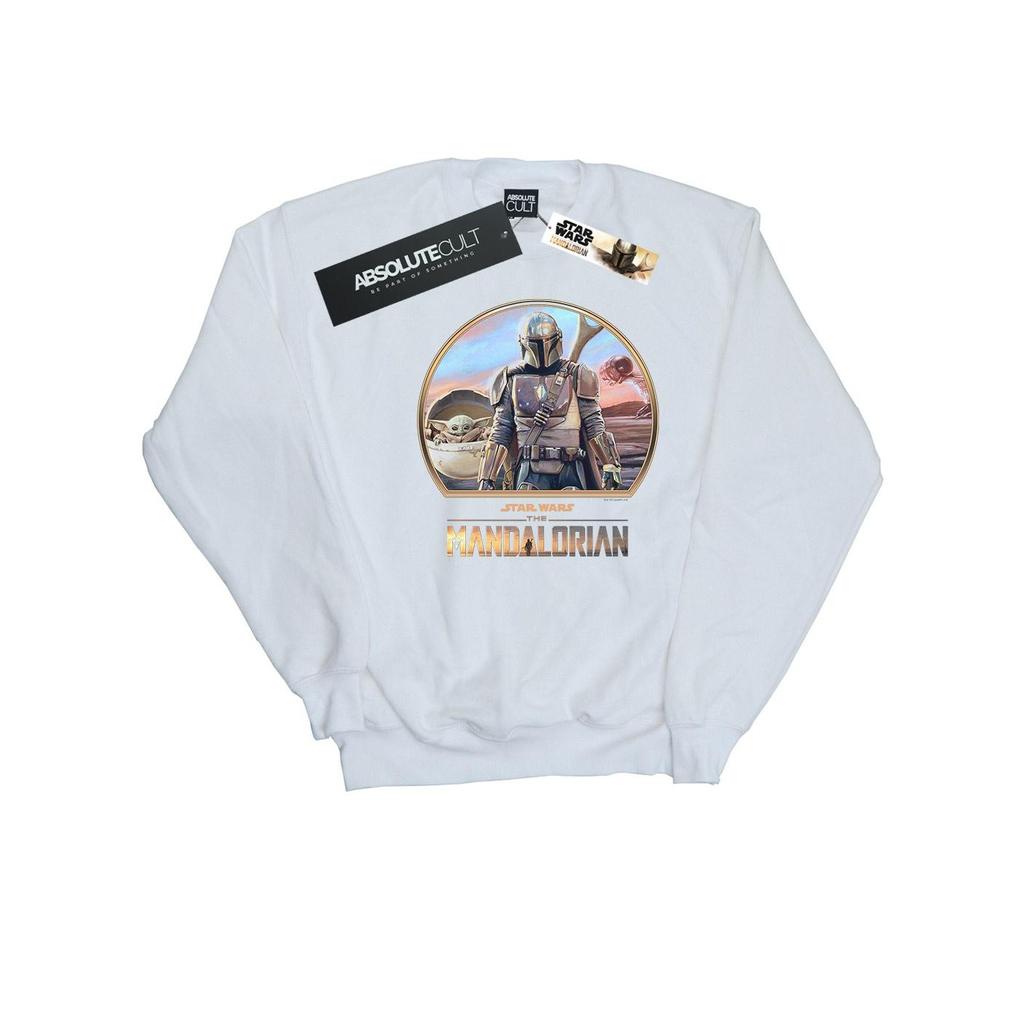 Star Wars Mens The Mandalorian Mando And The Child Sweatshirt