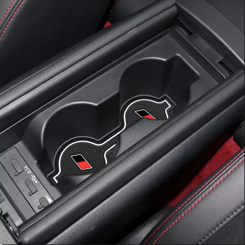 Для Toyota GR86 Subaru BRZ 2025 - 2025 Противоскользящие коврики в ниши дверей и подстаканники Противоскользящие накладки в дверные карманы Автоаксессуары для интерьера