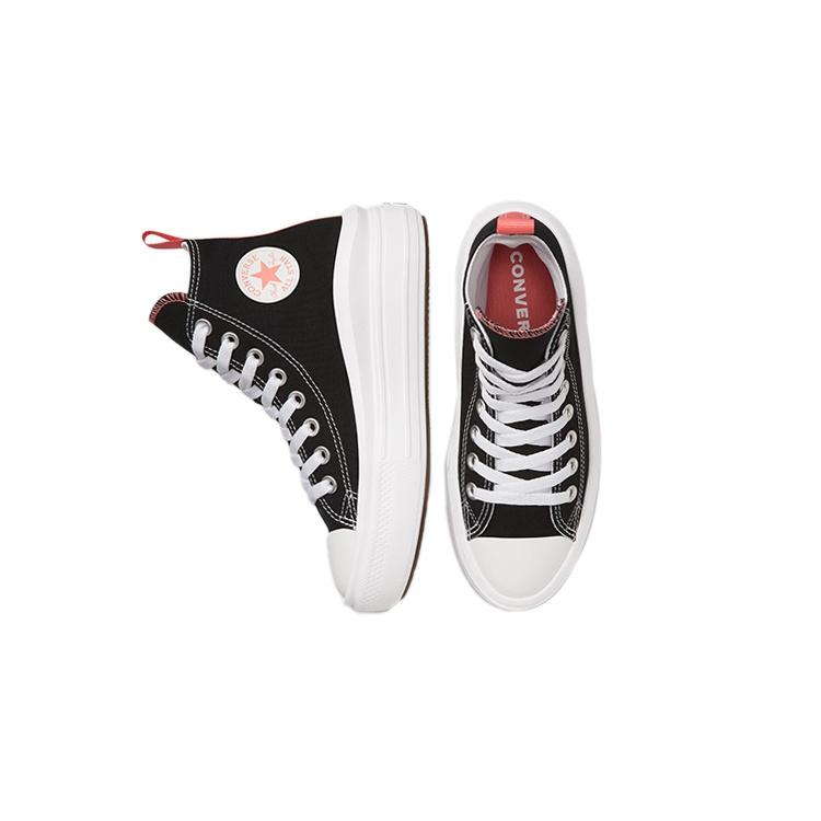 Converse Кеды Chuck Taylor All Star Move на платформе Черно-розовый Соль GS Детские 271716C