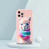 Для iPhone 15 16 14 13 12 mini 11 Pro Max XS X XR SE 7 8 Plus Силиконовый Прозрачный Чехол Кавайный Альпака Прекрасный Роскошный Чехол для Телефона