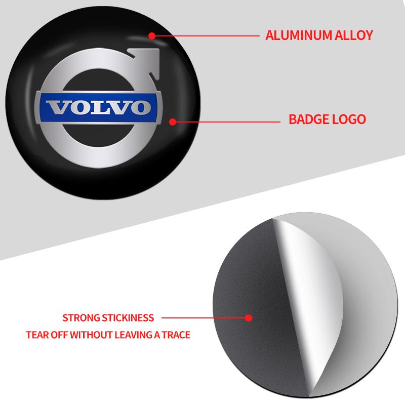 4 шт. 56 мм Наклейки на центральные колпачки колес автомобиля Для Volvo Rdesign AWD C30 C70 S40 S60 S70 S80 S90 V40 V50 V60 V70