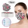 Adult Leopard Flowers Printed Outdoor Prevention Fish Mask Face