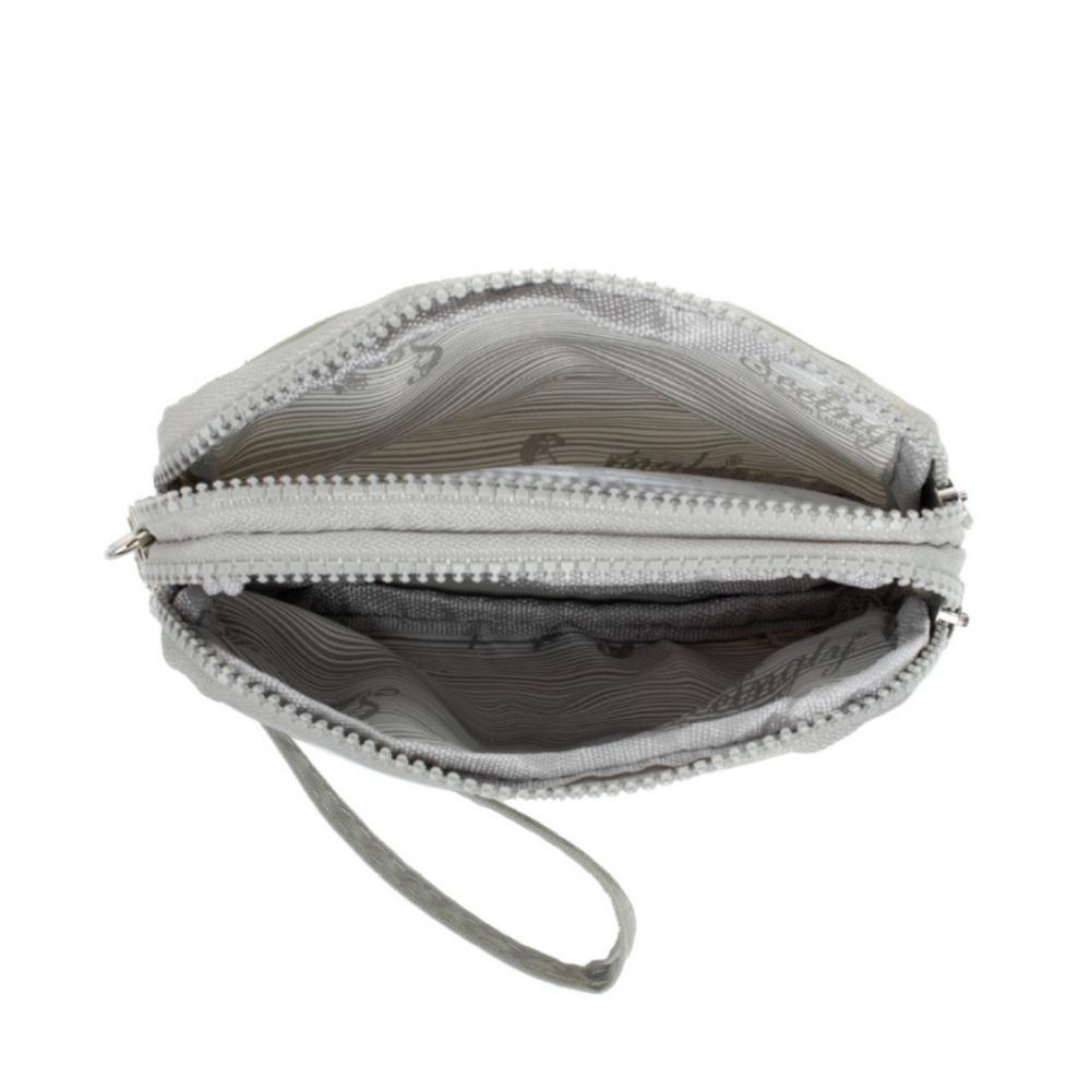 New Zipper Women Handbag Waterproof Solid Color Long Wallet Double Layers Large Capacity Storage Bag
