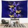 Фиолетовый и золотой гобелен с бабочкой, настенный богемный простой хиппи, эстетическая комната, спальня, домашний декор
