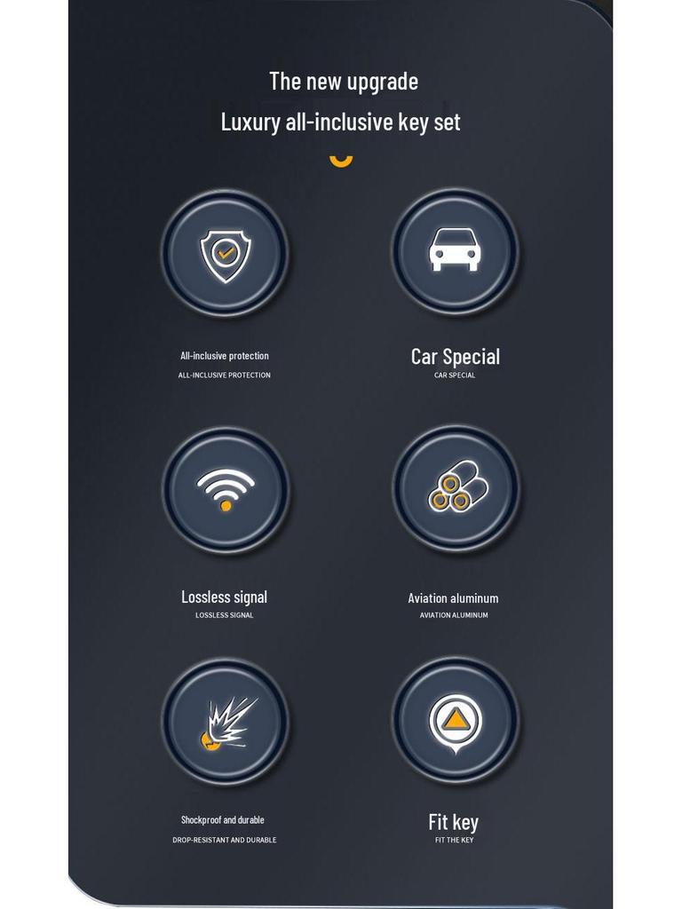 Key Case for Jeep Cherokee, Compass, Grand Cherokee, Renegade, Grand Commander