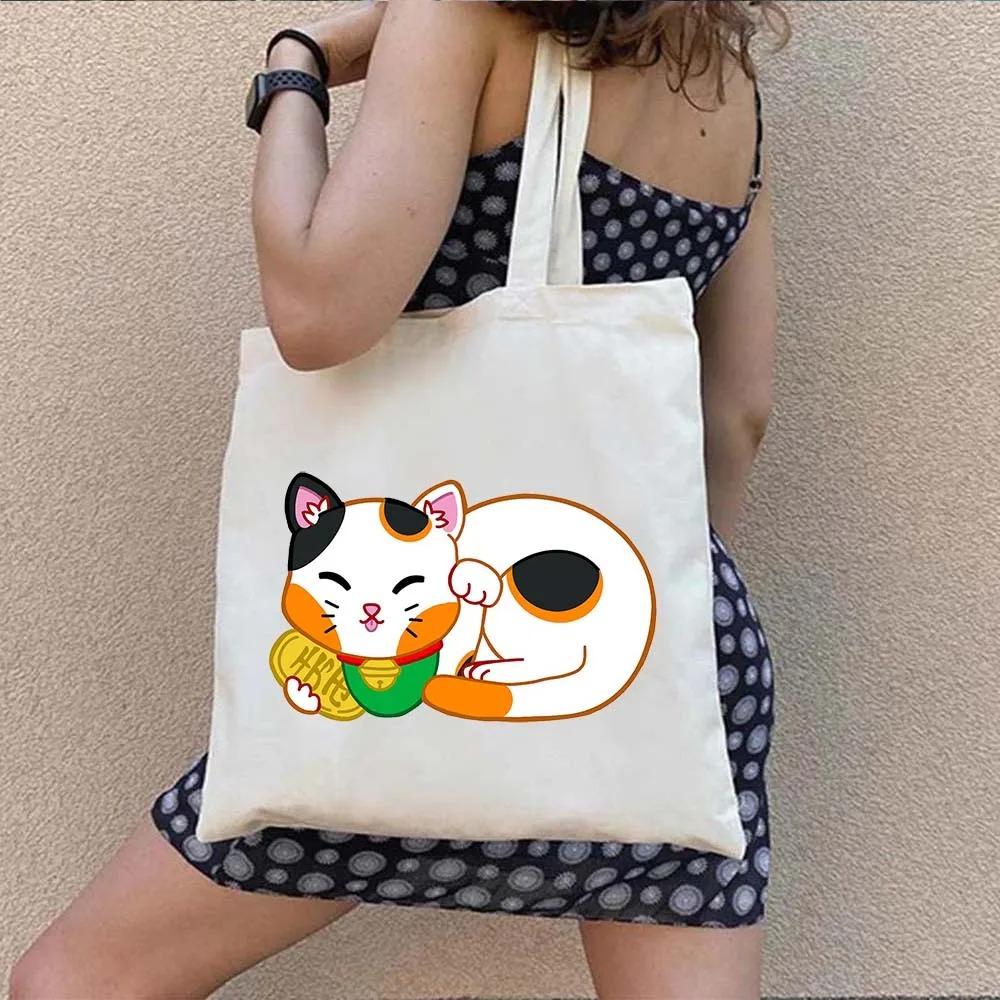 Printing Shopping Bag Female Travel Graphic Handbag Tote Handbags Aesthetic Carvas Shoulder Bags