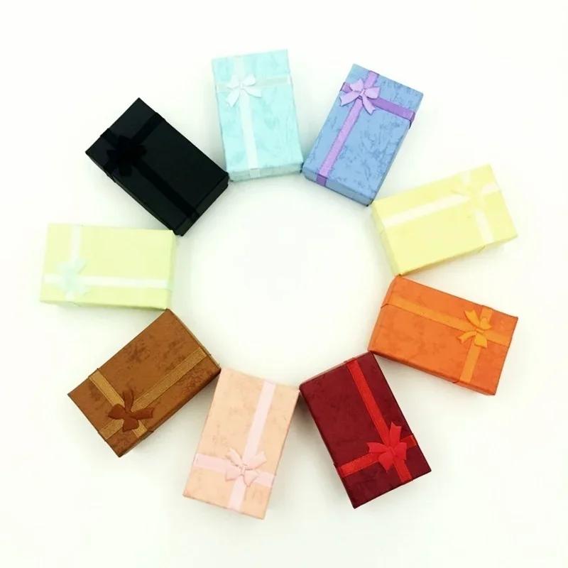 2 шт. высококачественный набор из ожерелья, браслета, кольца, маленькие подарочные коробки для ювелирных изделий, сумка для упаковки ювелирных изделий, коробка для сережек, органайзер