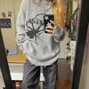 Толстый свитер в стиле Харадзюку с принтом паука, женский готический винтажный рваный джемпер в стиле гранж Y2k, уличная одежда, корейский пуловер оверсайз в стиле хип-хоп