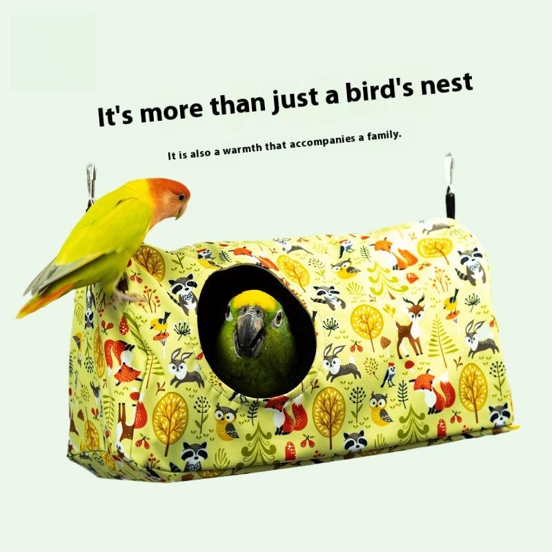 Весна/лето Птичий гамак Гнездо попугая Домик для птиц Спальное гнездо Цилиндрическое гнездо для птиц