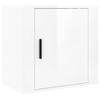 Maison Exclusive - Table de chevet murale Blanc brillant 50x30x47 cm