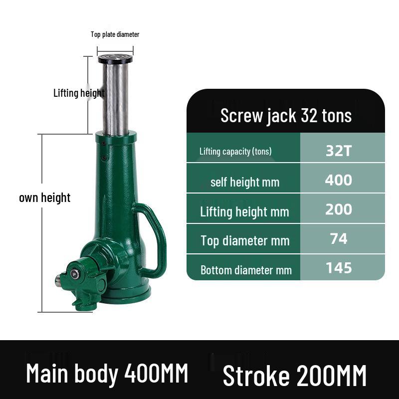 Винтовой домкрат: Низкопрофильная ручная лебедка, вертикальная передача, верхняя грузоподъемность: 5Т, 8Т, 10Т, 20Т, 32Т, 50Т.