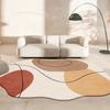 Irregular Imitation Cashmere Carpet Lines Simple Wabi-Sabi Wind Living Room Coffee Table Shaped Carpet Bedroom Bed Blanket
