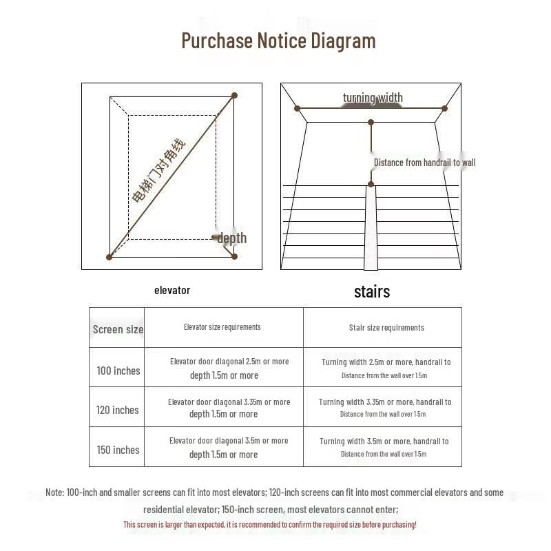 Deli 50497 100-inch 16:10 Electric Projector Screen