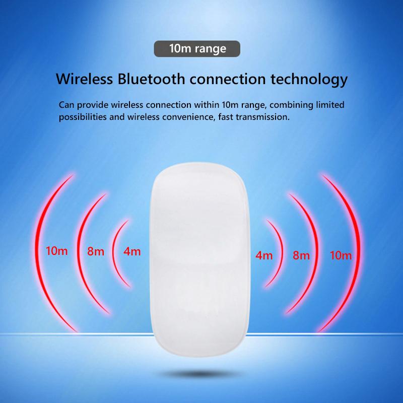 Беспроводная Bluetooth Компьютерная Мышь Magic Двухрежимная Бесшумная Перезаряжаемая Сенсорная Тонкая Эргономичная Мышь для ПК Для Macbook Air