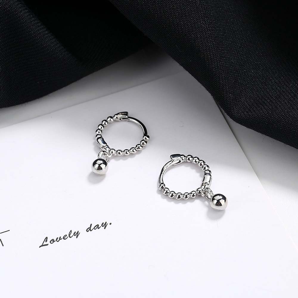 Simple Girls Copper Women Korean Stud Earrings Hoop Earrings Fashion Jewelry Ear Buckle