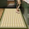 Коврик для кухни, нескользящий, маслостойкий, из ПВХ, кожаный, напольный коврик в стиле ретро, водонепроницаемый, легко моющийся, большой площади, коврик