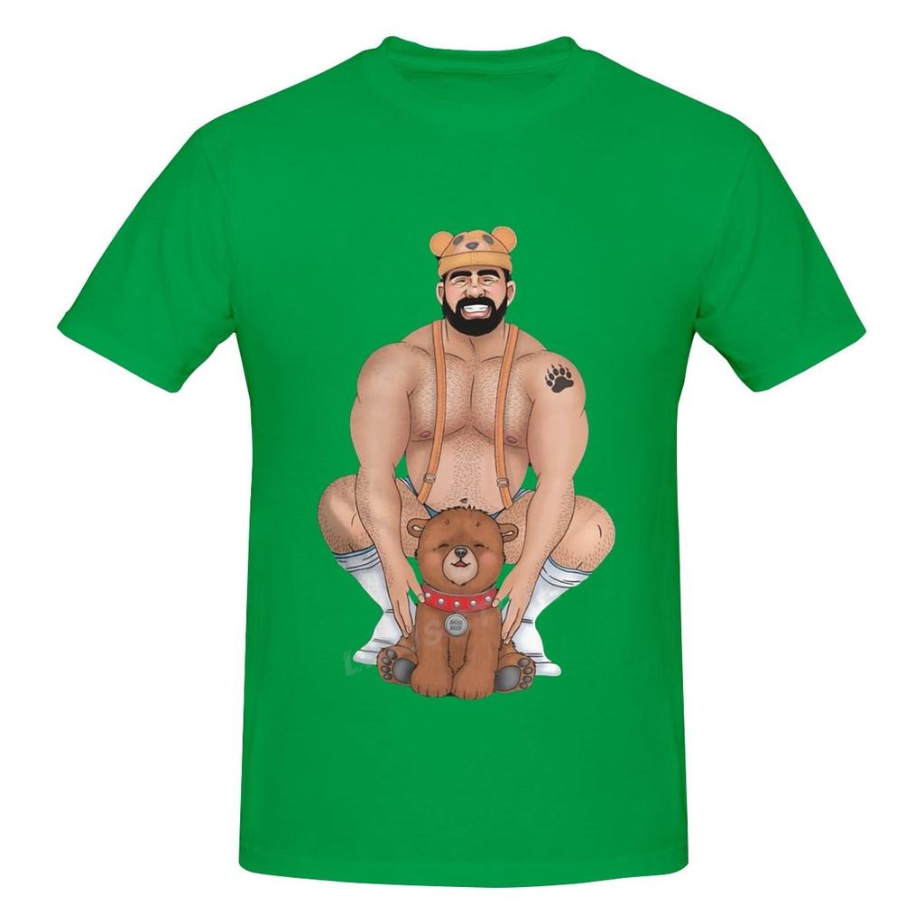 Модная футболка для отдыха Daddy Bear Barebeef Gaybear Gayart Gay Pride ЛГБТ Футболка Harajuku Уличная одежда Хлопковые футболки с графикой