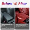 IYXI7 for Honda civic 8th 10th gen 2017 2018 2019 2016 Stitched PU Leather Car Armrest Mat Center Console Arm Rest Protection Cushion