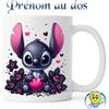 Customizable Mug - Stitch - AA Quality - 325 Ml - White - Child