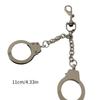 Fashionable Keychain Handcuff Pendant Keyring Decorative Key Holder Punk Key Hanger Pants Chains for Hip Hop Lovers