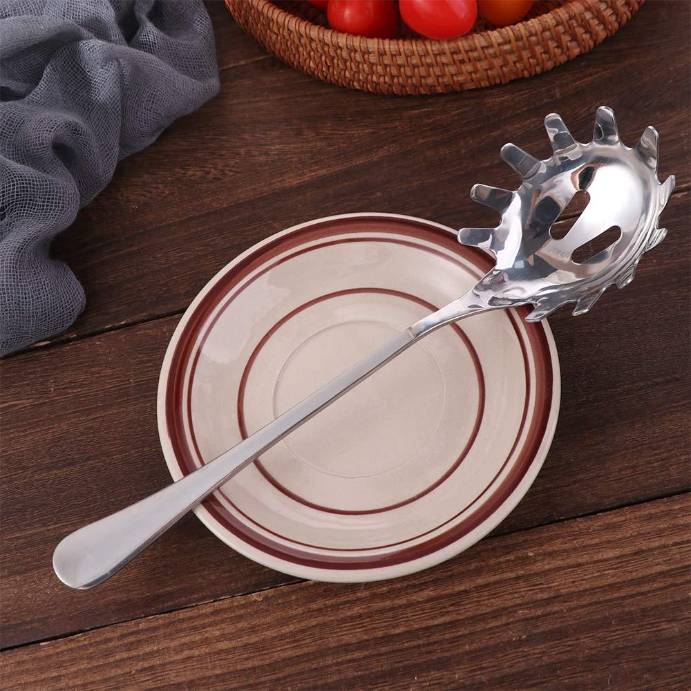 Long Handle Pasta Scoop Stainless Steel Vermicelli Spoon Colander Noodle Strainer Kitchen