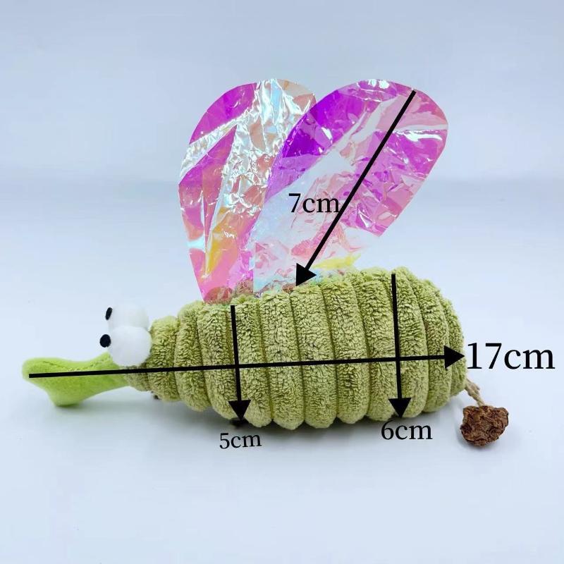 Cat Plush Toy Interactive Catnip Simulated Mosquito Kitten Toy Bite Resistant Teeth Cleaning Pet Catnip Toy Accessories