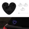 Solar Powered USB RGB Heart-shaped Dynamic Gradient LED Car Interior Ambient Light Auto Windshield Neon Night Light Decoration