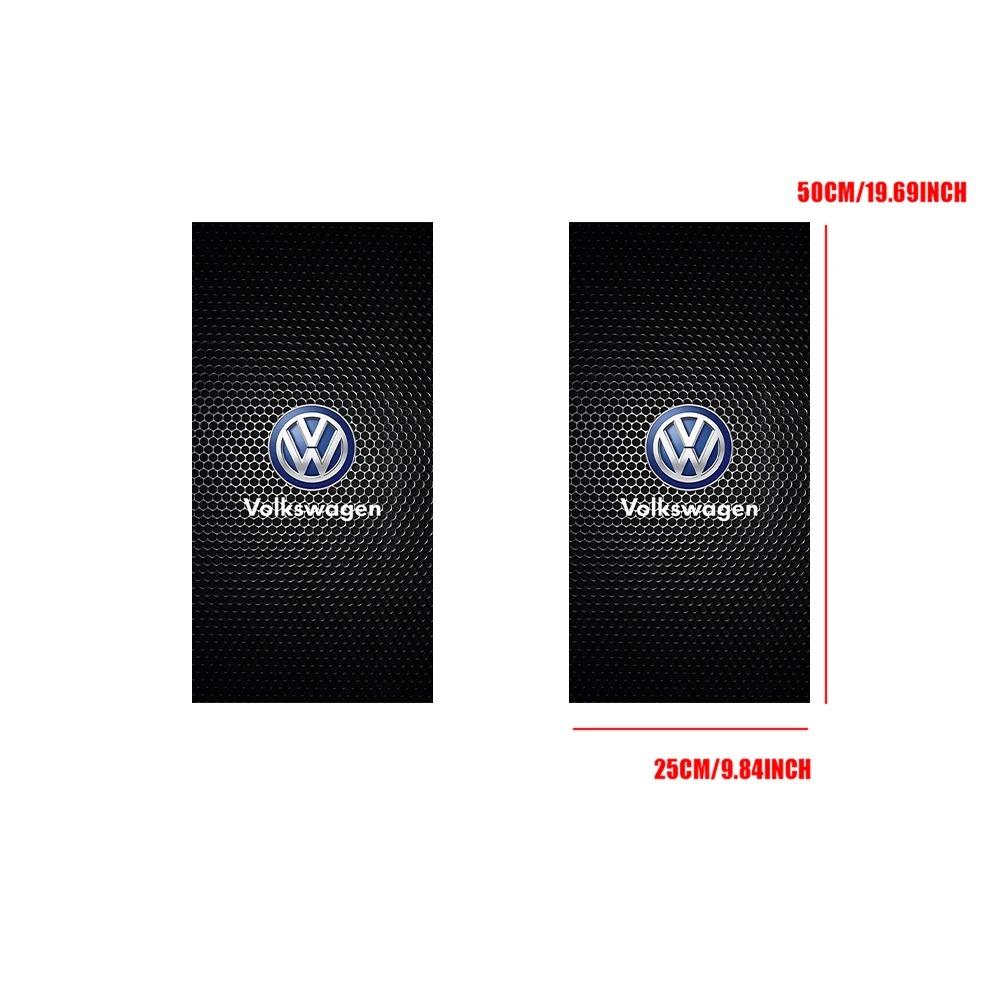 2pc Car B-Pillar Center Column Cover PET Decals Accessorie For VW GTI Polo Golf Passat Scirocco Tiguan Jetta T-ROC Touareg Taigo RA1