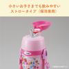 Бутылка для воды ZOJIRUSHI из нержавеющей стали, спортивная бутылка для детей, 2-сторонняя, с трубочкой и чашкой, 450 мл, розовая, SC-ZT45-PA