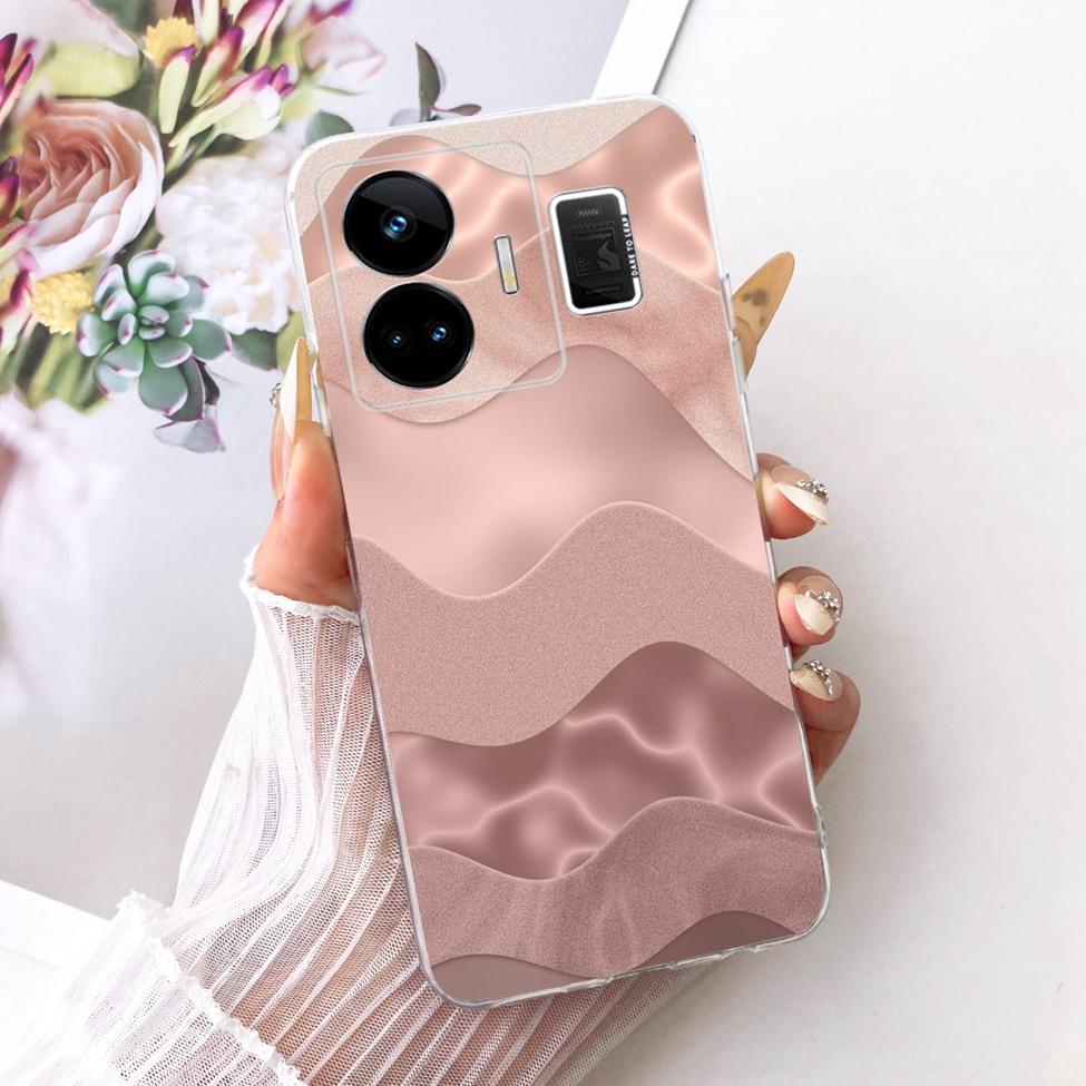 Clear For Realme GT Neo 5 Case RMX3706 Cute Cat Fashion Butterfly Funny Painted Casing For Real me GT Neo 5 Cover