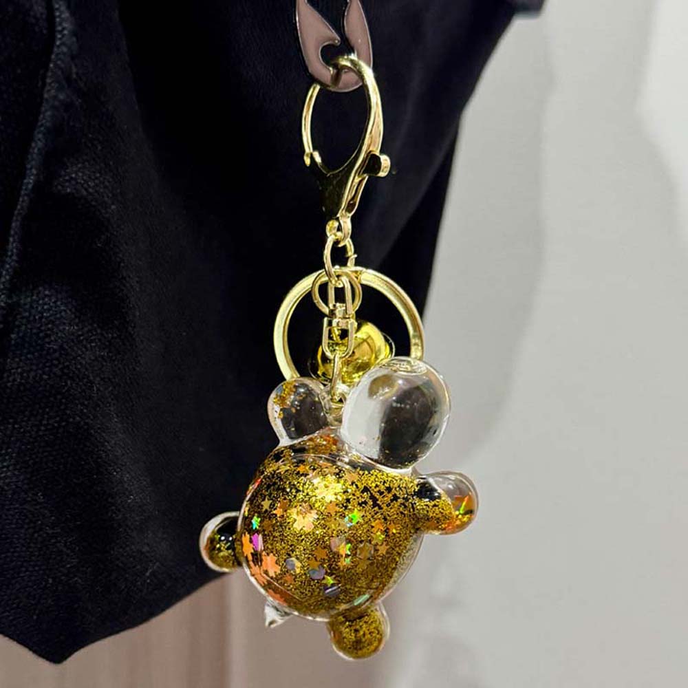 Акриловые украшения, куклы-черепахи конфетного цвета, блестящая черепаха, маленький орнамент, брелок в виде черепахи для девочек и мальчиков