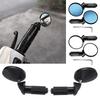 Motorcycle Rearview Mirror Motorcycle Universal Accessories Mirror Motorcycle Circular Mirror Rider Small Handle L0M4