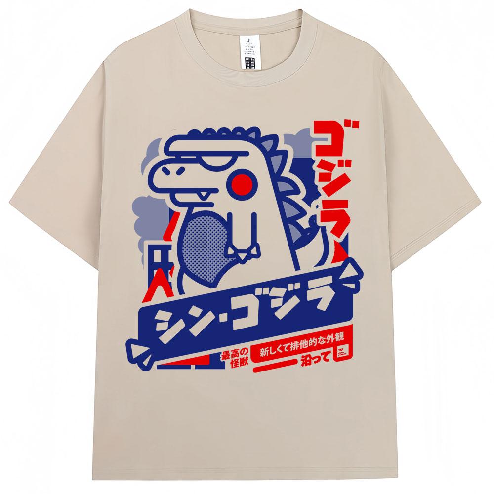 Japanese Style Hokkaido Wave Vintage Tshirt Men Women Harajuku Fashion High Quality T Shirts Oversized Cotton Summer Tee Shirt