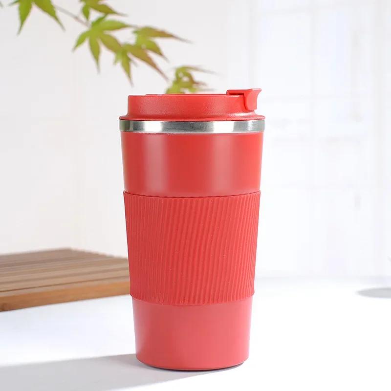 380 мл 510 мл Кружка-термос из нержавеющей стали для кофе Garrafa Termico Caneca Termica Cafe Copo Нескользящая Дорожная Автомобильная Изолированная Бутылка
