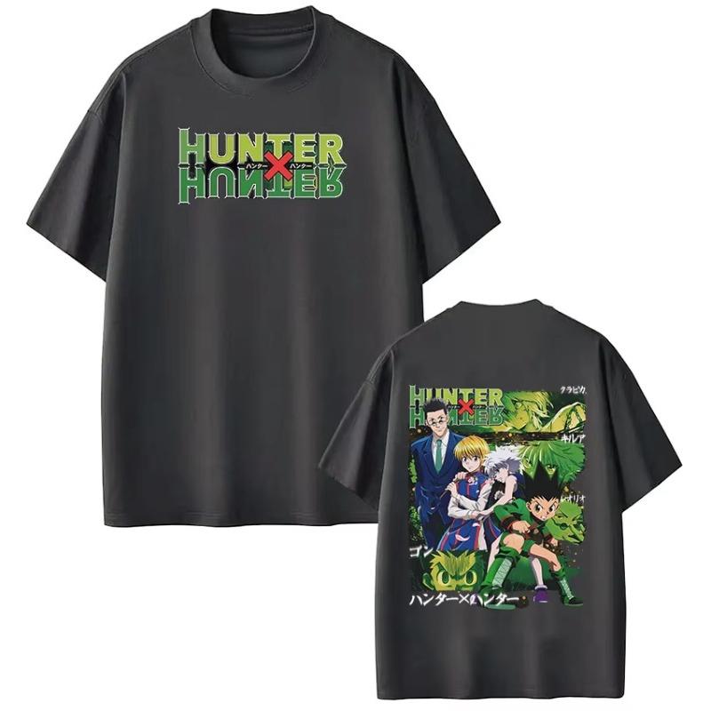 Аниме Hunter X Hunter Футболка ГОН ФРИКС Killua Zoldyck Курапика Леорио ПаладиKnight Футболка Мужская Женская Хлопок Повседневные Футболки