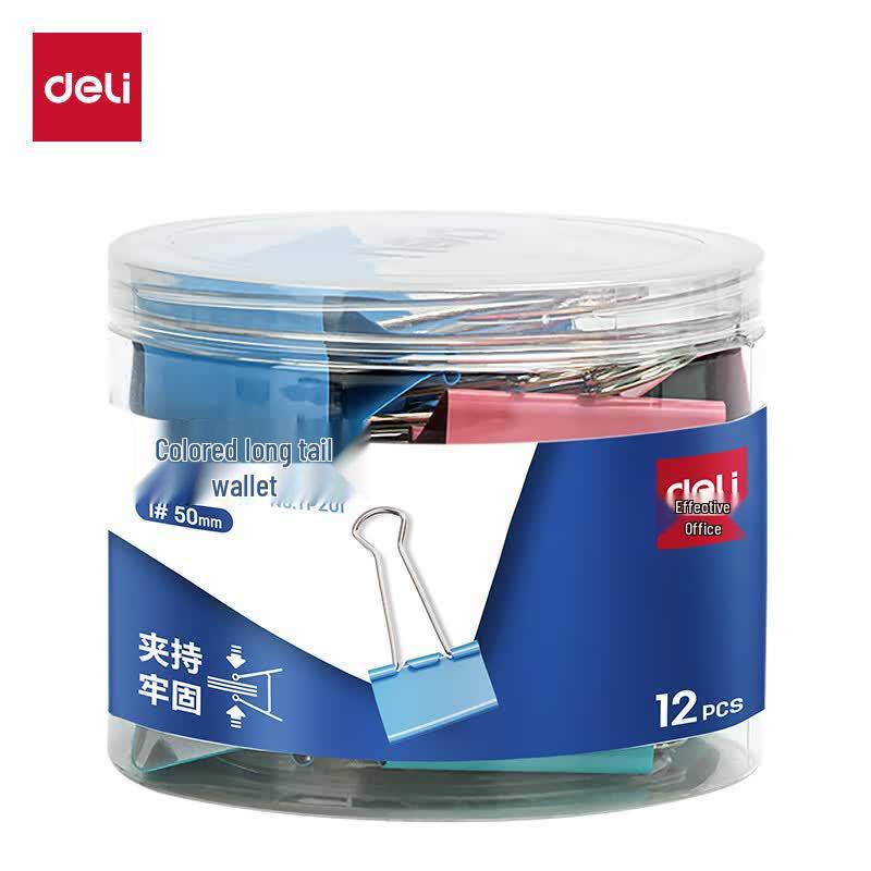 Deli Colorful Metal Binder Clips