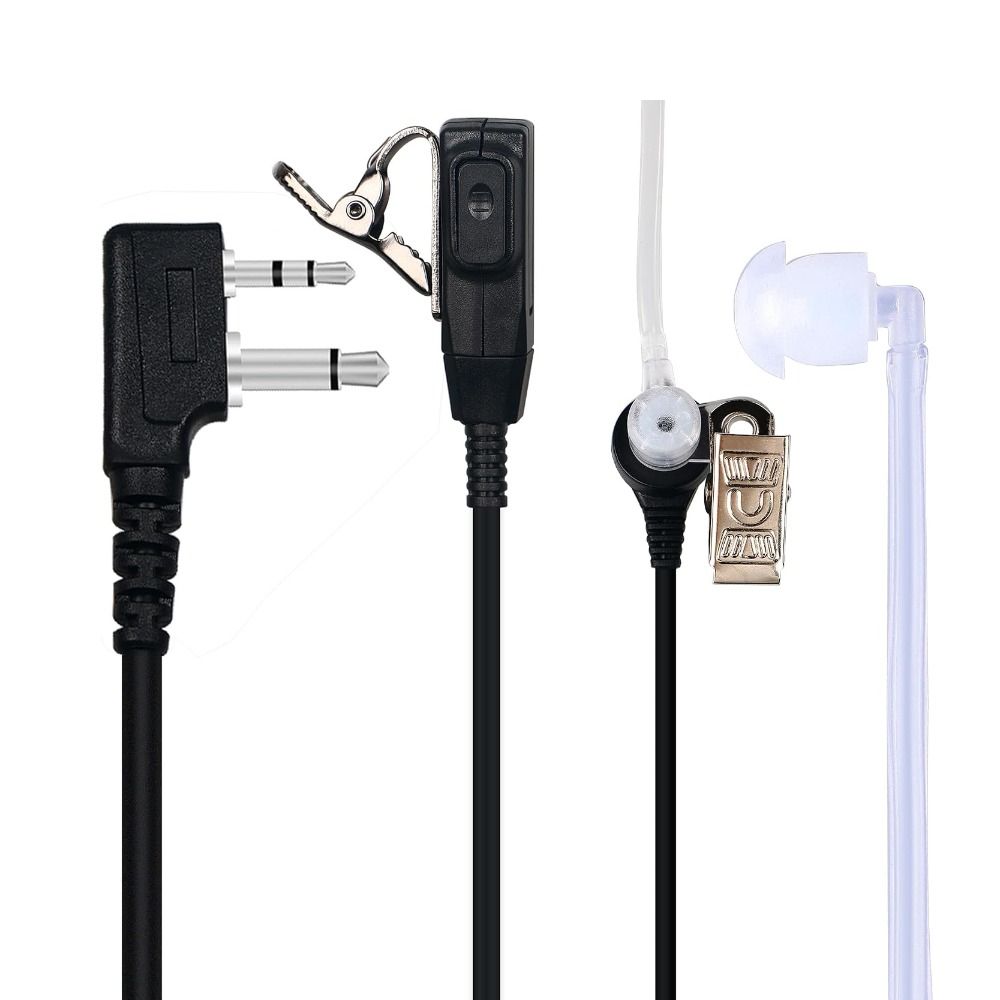 2 Pin Connector Acoustic Tube Earpiece Acoustic Tube Design PTT Headset Walkie Talkies Supplies